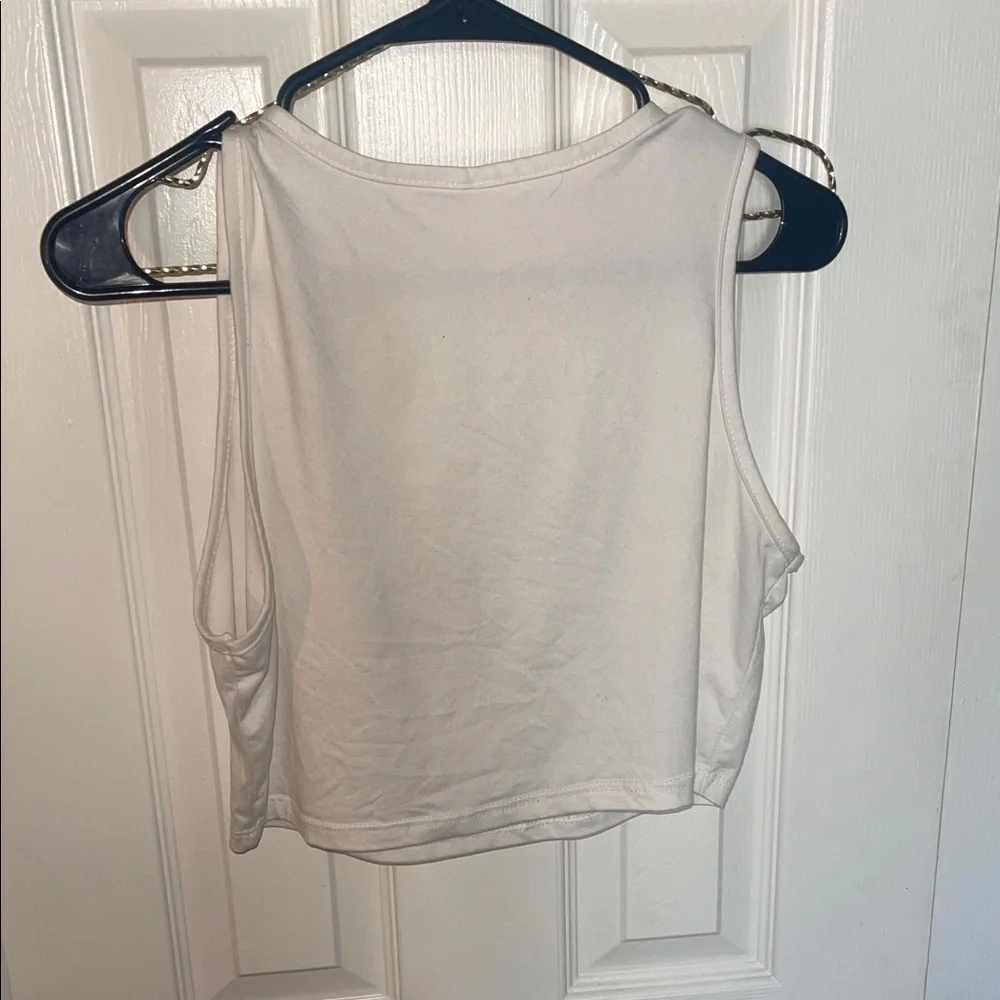 Elegant Cream Women's Crop Top - Picture 4 of 4